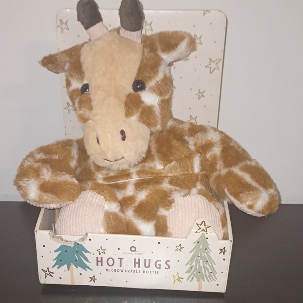 Aroma Home Brown and Cream Giraffe Plush